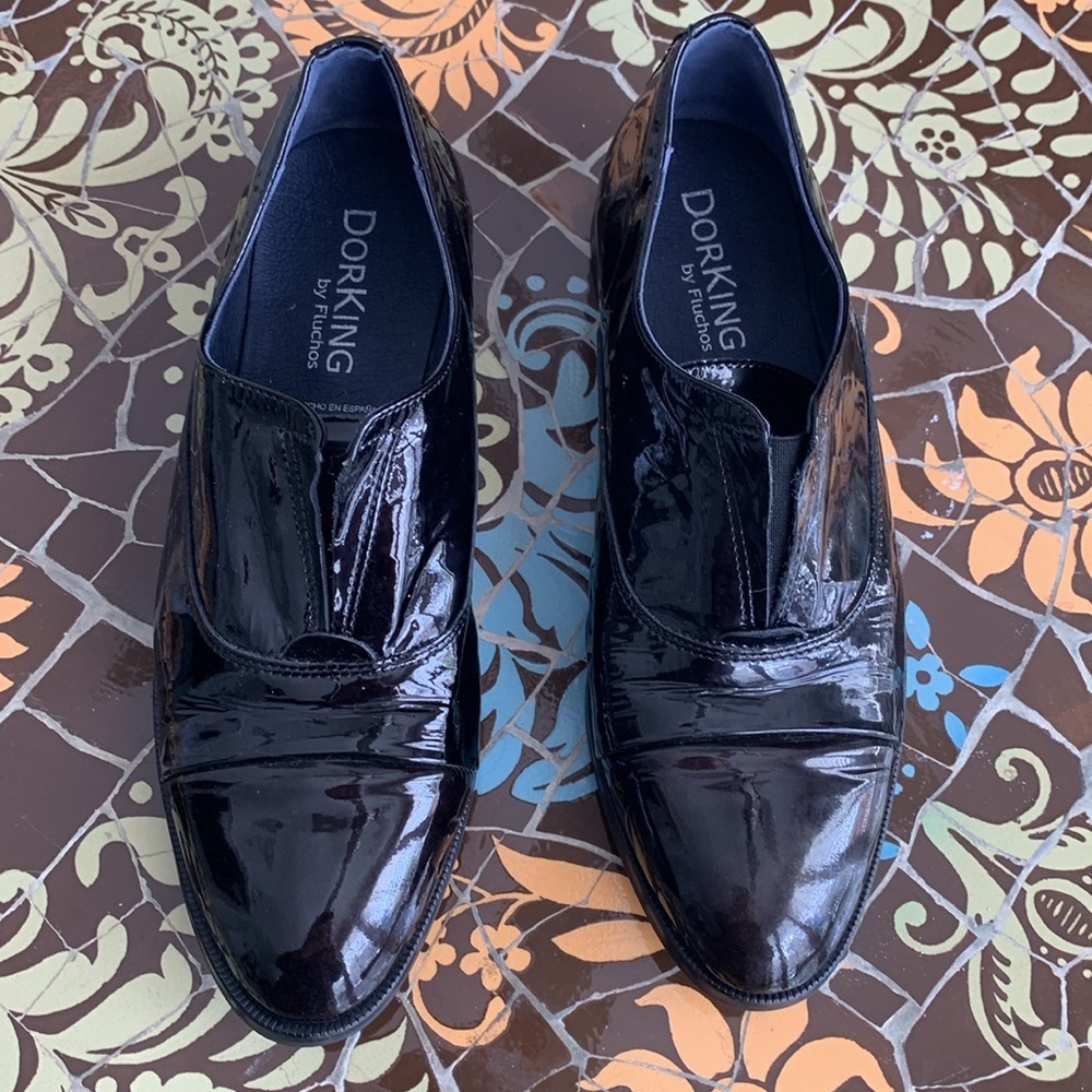 DORKING by FLUCHOS MEN’S Patent Leather Loafer Sz:41
